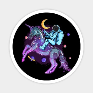 Astronaut With Unicorn Magnet